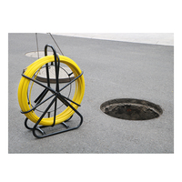 Tiges de tirage de câble en fibre optique FRP de 4,5 mm x 100 m pour le tirage de câbles souterrains