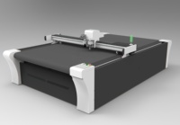 ZING automático 1625 CNC cuchillo oscilante corte tela cuero PVC máquinas de corte con cámara CCD