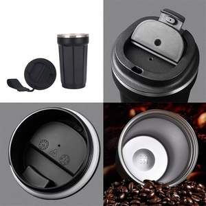 Mug de voyage isotherme 17 oz anti-déversement avec couvercle et corde, en acier inoxydable - Product Image 5