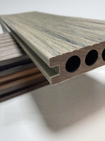 Kit de terrasse composite gris massif, système complet de planches en plastique, dalles décoratives 1x6x20, longueur 16 pieds, 600 x 600