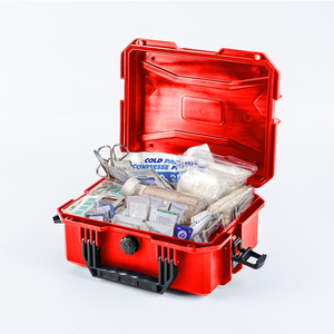 GLARY Estuche médico protector duro resistente a los impactos Caja de almacenamiento de servicio de primeros auxilios de plástico Caja de caja vacía médica con cerradura - Product Image 2
