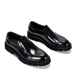 Nouveaux Mocassins en Cuir Véritable Brillant pour Hommes, Respirants, pour l'Automne, le Bureau, la Carrière, Imperméables, à Semelle Épaisse, Style Britannique, Décontractés - Product Image 5