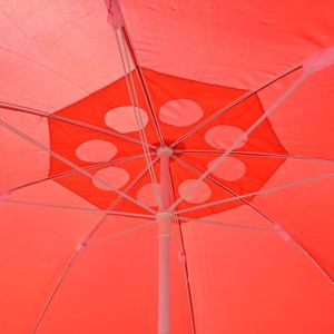 Parasol de plage ventilé haute résistance au vent 130 cm, double nervures, tissu épaissi, protection solaire pour jardin, piscine, bord de mer - Product Image 2