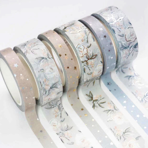 Tùy Chỉnh Vàng Lá <span class=keywords><strong>Washi</strong></span> Băng Cho Kế Hoạch Sáng Tạo Nhật Bản <span class=keywords><strong>Washi</strong></span> Giấy Cho Mặt Nạ - Product Image 1