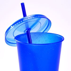 2025 estate nuova tendenza 16oz Glitter Soda può riutilizzabile PP plastica bolla tazza di tè tazza di caffè con coperchio usa e getta - Product Image 5