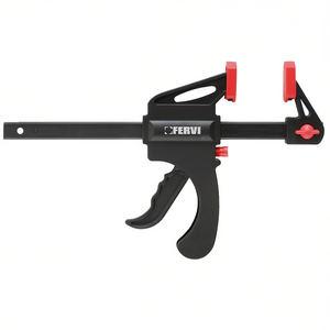 Abrazadera Rápida Automática Fervi de 300 mm, Construcción Metálica Resistente para Trabajos en Madera y Metal - Product Image 2