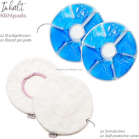 Compresse de gel réutilisable 3-en-1 pour mamans 19x19cm – Thérapie par le froid, non toxique, soulagement de la douleur, anti-stress, allaitement