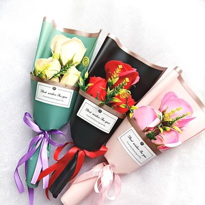 Cadeau <span class=keywords><strong>de</strong></span> la Saint-Valentin, cadeau <span class=keywords><strong>de</strong></span> Noël, <span class=keywords><strong>rose</strong></span> unique en savon, fleur artificielle, mini <span class=keywords><strong>bouquet</strong></span> frais - Product Image 1
