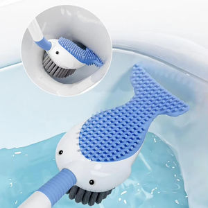 Brosse WC Squirt Whale, brosse de nettoyage à 360 degrés avec tête en silicone, design avec trou de suspension, brosse WC murale - Product Image 3