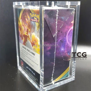 TCG personnalisé avec couvercle magnétique en acrylique transparent pour Pokemon TCG: Sword & Shield SS08 Fusion Strike-Build & Battle Stadium Boîte en acrylique - Product Image 5