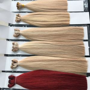 Extensiones de Cabello Humano Europeo Eslavo con Trama a Máquina # Paquetes de cabello virgen rubio claro decolorado 60/60a/613 con trama invisible para mujeres blancas - Product Image 3