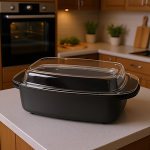 Asador Universal KARL KRGER de 6 L, 33x21 cm, con Tapa, para Horno - Product Image 3