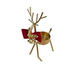 Nuovi Ornamenti Natalizi Cinesi in Metallo a Forma di Alce con Arco Portacandele Vari Stili Atmosferici - Product Image 6