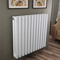 Radiateur rectangulaire en acier inoxydable peu encombrant au design moderne pour applications de chauffage dans les petits appartements, les hôpitaux et les écoles