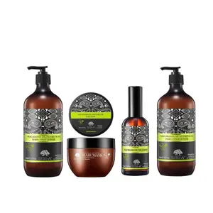 Pure Macadamia Deep Repair Hair Shampoo Conditioner Hair Oil Set For Damaged Hair Private Label