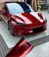 Vente chaude PET Liquide Dragon Sang Rouge Bling Bling Diamant Effet Voiture Changement De Couleur Vinyle Wrap Films Prix De Gros pour Corps