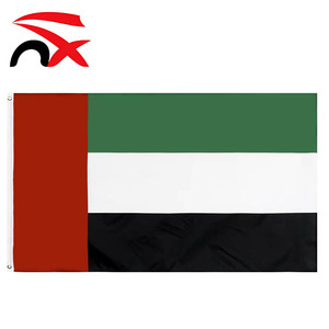 <span class=keywords><strong>Bandera</strong></span> Nacional Personalizada de los <span class=keywords><strong>Emiratos</strong></span> Árabes <span class=keywords><strong>Unidos</strong></span> 90x150cm, <span class=keywords><strong>Bandera</strong></span> de Poliéster Resistente a la Decoloración con Ojales de Latón, Venta al por Mayor Directa de Fábrica - Product Image 1