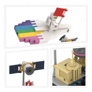 CAYI aeroespacial personalizado bloques de construcción de juguete nave espacial aviación OEM y ODM astronauta creativo aeroespacial modelo ladrillos Juguetes - Product Image 4