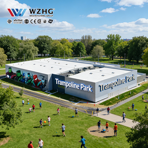 Parque de Saltos Grande con Estructura de Acero Resistente al Viento, Diseño Moderno de Dos Pisos, Rentable y de Alto Rendimiento, Fabricante - Product Image 1