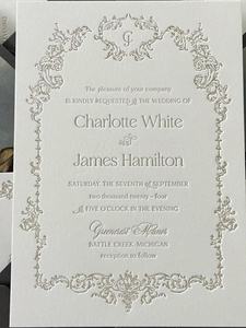 Biglietti d'invito in cartone di cotone Premium di fascia alta personalizzati cartoline in oro che stampano cartoline rigide con copertina rapida per affari e matrimonio - Product Image 2