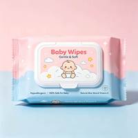Lingettes humides pour bébé biodégradables, naturelles et organiques, marque OEM, hypoallergéniques, non parfumées, portables, respectueuses de la peau, échantillons gratuits