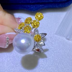 Nouvelle mode 2024, bague en argent pur S925 avec perle naturelle de 10-11 mm, meilleur cadeau pour les femmes et les meilleures amies - Product Image 3