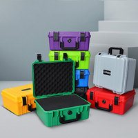Boîte de rangement portable en plastique rigide, petite, personnalisable en couleur, pour outils, protection de sécurité, étui de transport rigide