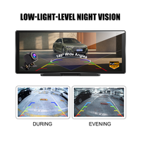 Caméra embarquée 4K WIFI ADAS GPS Carplay & Android Auto 11,3 pouces Enregistrement vidéo du tableau de bord de la voiture Enregistrement en boucle Application téléphonique