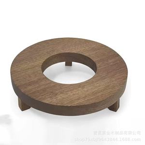 Wooden Sports Ball Display Rack Solid Wood Desktop Basketball Football Holder Storage Base Collection <b>Stand</b> - Product Image 4