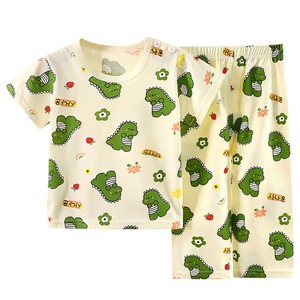 <span class=keywords><strong>Pigiama</strong></span> Estivo in Cotone a Maniche Corte per Bambini e Neonati, Traspirante e Anti-Sudore - Product Image 5