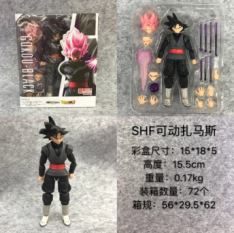 Dragonballs <span class=keywords><strong>Super</strong></span> <span class=keywords><strong>Saiyan</strong></span> Black Hair Goku PVC Toy Peach Red Hair Zamasu Action Figures With Movable Joints Gift for Kids Adults - Product Image 3