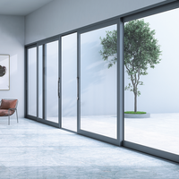 Ventana Corredera Horizontal de Aluminio y Vidrio con Sistema Automático de Ventilación de Humo y Fuego, Doble Acristalamiento, para Edificios Comerciales y Fábricas