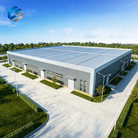Taller de Almacenamiento en Frío con Estructura de Acero, Almacén de Acero Prefabricado Galvanizado y Aislado para Uso Industrial Alimentario