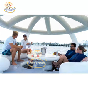 Multi-Use Inflatable Shade Tent Chinese Manufacturer Sea <strong>Pool</strong> <strong>Floating</strong> Platform Leisure Bar Sofa Lounger Row Water Parks - Product Image 2