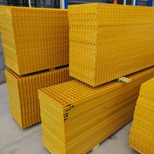 Grille moulée en FRP de haute qualité, plateforme légère en fibre de verre, passerelle avec services de découpe et de moulage haute résistance disponibles - Product Image 1