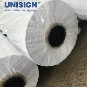 Unisign produttore bianco ignifugo 185gsm tessuti per tende tessuti retroilluminati stampa poster tessuto samba