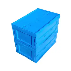 Customized Color Easy Storage Plastic Collapsing Folding Crate Collapsible Crate For Home Usage