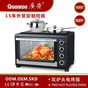 Four électrique Guangrong 38L multifonctionnel avec fonction rotative, four en céramique domestique à commande mécanique - Product Image 4