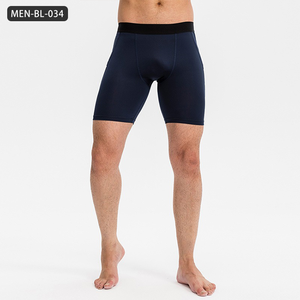 Short d'entraînement de compression pour homme avec poches-Short de course et d'entraînement à séchage rapide évacuant l'humidité avec tissu extensible - Product Image 2