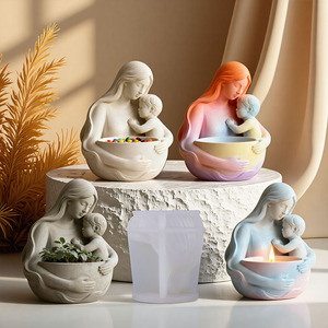El molde <span class=keywords><strong>de</strong></span> <span class=keywords><strong>silicona</strong></span> DUMO Mother Holding Baby Jar es adecuado <span class=keywords><strong>para</strong></span> velas, tarros <span class=keywords><strong>de</strong></span> cemento, resina, fabricación artesanal <span class=keywords><strong>de</strong></span> <span class=keywords><strong>yeso</strong></span>, decoración <span class=keywords><strong>de</strong></span> regalo DIY - Product Image 1