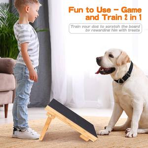 Lima de uñas para perros de bambú con tablero para rascar de madera maciza, juguete y herramienta de entrenamiento para mascotas transfronterizo - Product Image 3