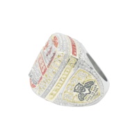 Réplique de la bague de championnat de hockey sur glace des Panthers de Floride 2025, édition collector ultime avec design double trophée