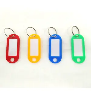 Colorido plástico número placa chaveiros classificação cartão intermediário hotel classificação cartão Keyring Tag chave para o hotel