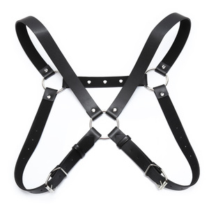 Arnés <span class=keywords><strong>de</strong></span> Cuero Negro <span class=keywords><strong>Punky</strong></span> BDSM, Corset <span class=keywords><strong>de</strong></span> Bondage, Correas, Ropa Erótica BDSM, Juguetes Sexuales para Hombres - Product Image 1