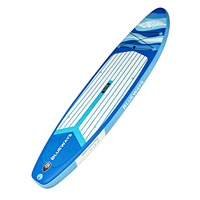 Planche de SUP gonflable haut de gamme prête à être expédiée, planche de paddle gonflable en gros pour les eaux océaniques