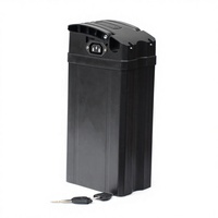 Boîtier de batterie de vélo électrique ALX061B vide, compatible 36V-72V, pour cellules 18650/21700, en ABS+PC résistant aux chocs, personnalisable, solution tout-en-un