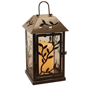 Vente en gros de feuilles design fait à la main en métal bougie lanterne décoration intérieure au meilleur prix - Product Image 1