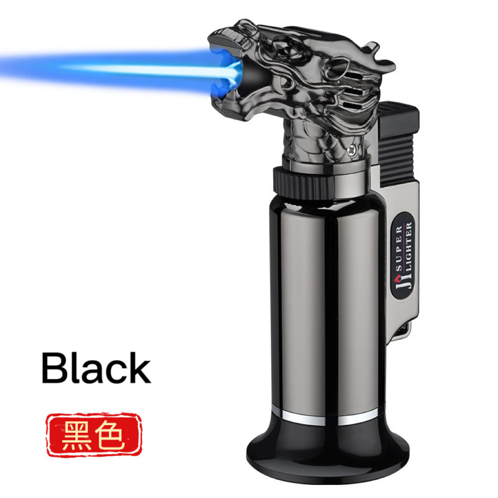 cigarette lighter blowtorch PIPITA Torch Windproof Cigar Butane Lighter Adjustable Single Flame Refillable Cigar Lighter Pocket with gift box (Butane Not Included) : Health & Household and reliable ignition Dragon Blow Torch - Wholesale