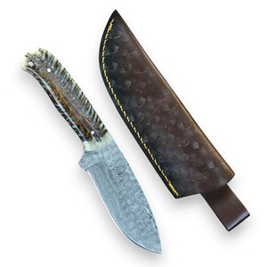 Couteau de poche en acier Damas personnalisé avec manche ergonomique, fabriqué avec précision, couteau décoratif de collection, fabrication OEM - Product Image 1