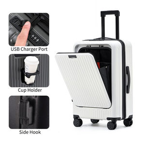 TSA Lock 20-Zoll-Handgepäckkofferset ABS PC Hartschalen-Spinner-Caster 24/26 Zoll Front Open Laptop-Tasche Mehrzweck gebrauch - Product Image 2